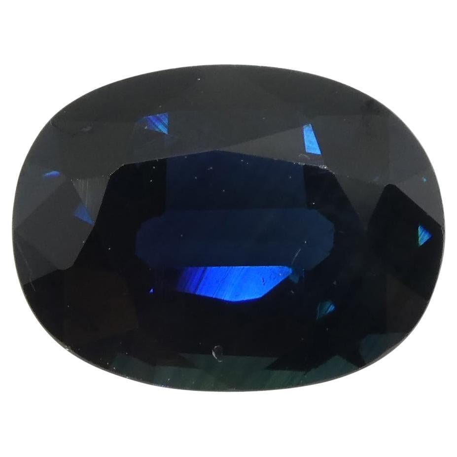 2,19 Karat Blauer Saphir Oval IGI-zertifiziert Äthiopischer