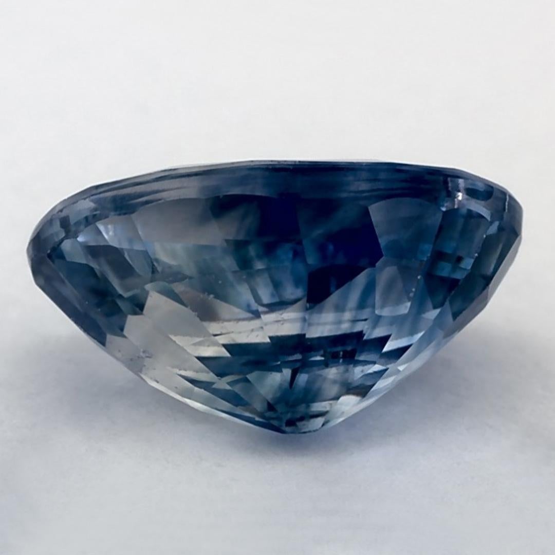 2.19 Ct Blue Sapphire Oval Loose Gemstone In New Condition In Fort Lee, NJ
