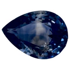 2.19 Ct Blue Sapphire Pear Loose Gemstone