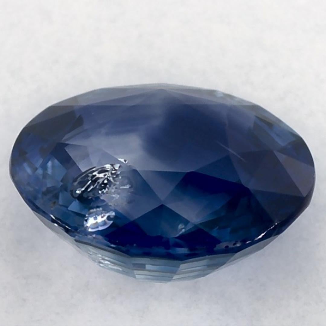 2.19 carati di zaffiro blu rotondo sfuso In condizioni Nuovo in vendita a Fort Lee, NJ