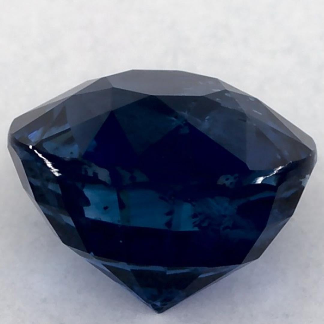 2.19 carati di zaffiro blu rotondo sfuso In condizioni Nuovo in vendita a Fort Lee, NJ