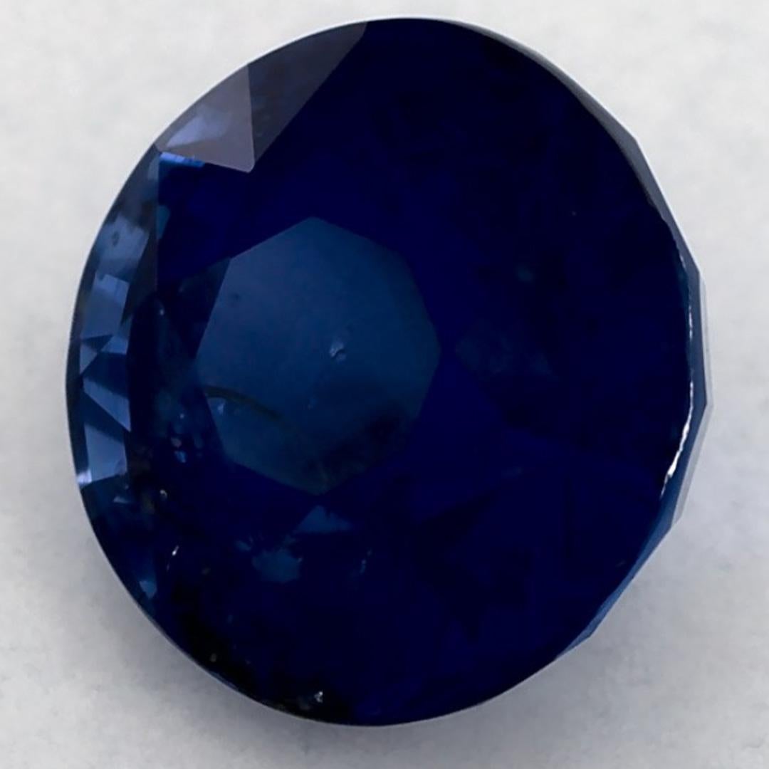 Donna 2.19 carati di zaffiro blu rotondo sfuso in vendita