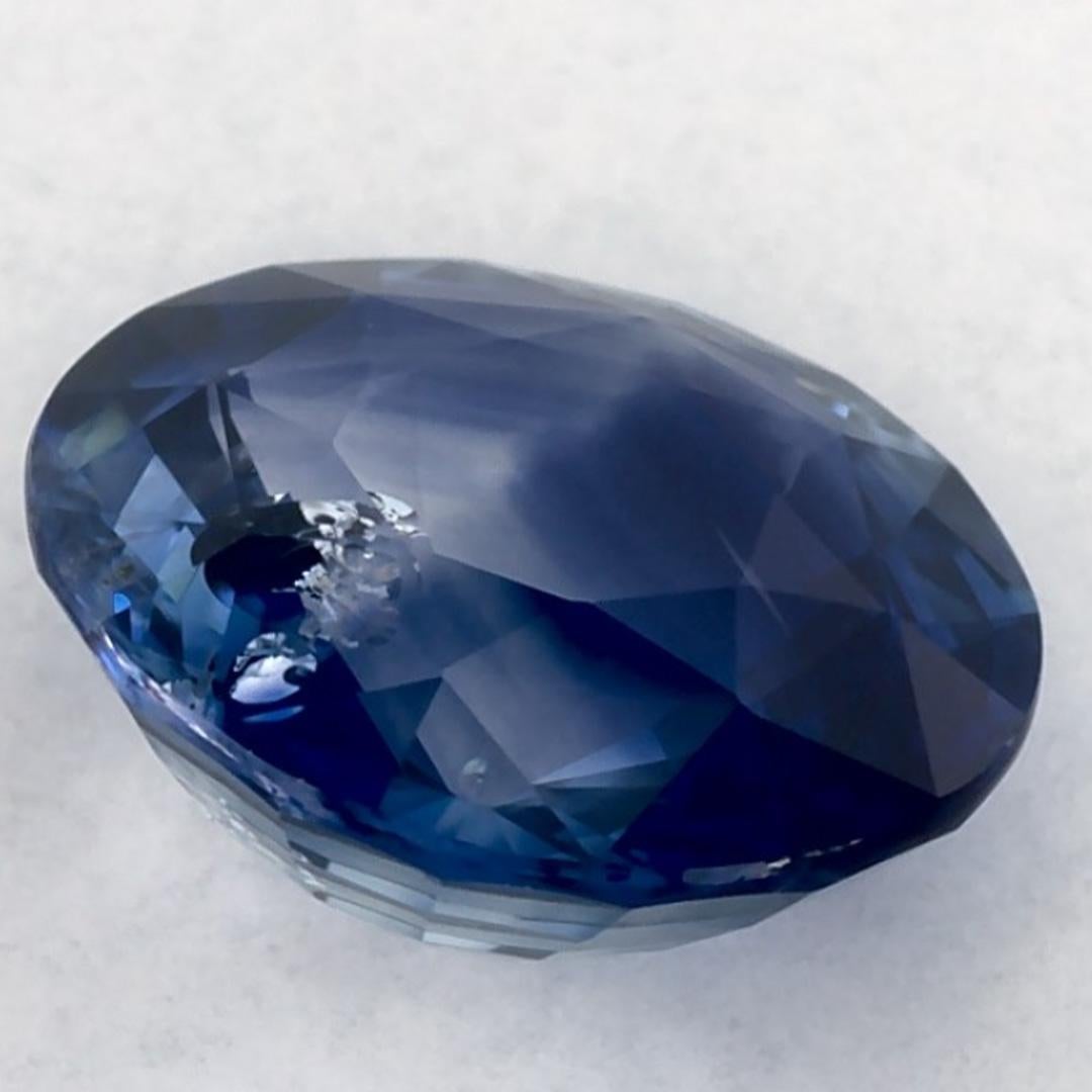 2.19 carati di zaffiro blu rotondo sfuso in vendita 1