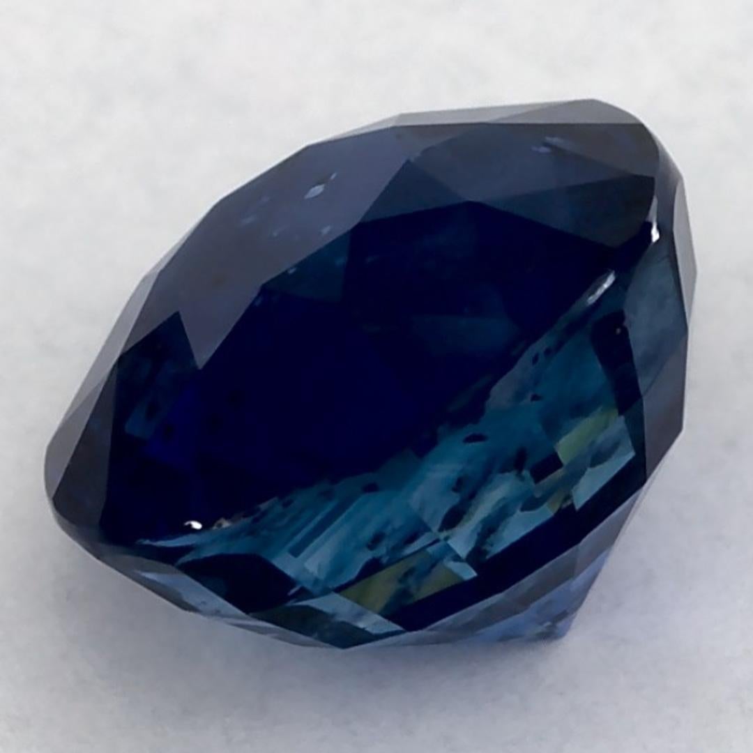 2.19 carati di zaffiro blu rotondo sfuso in vendita 3