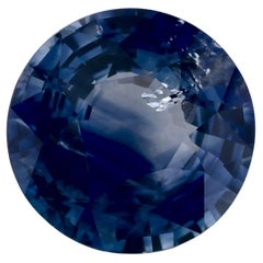 2.19 carati di zaffiro blu rotondo sfuso