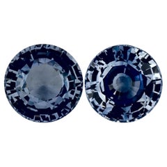 2.19 Ct Blue Sapphire Round Loose Gemstone