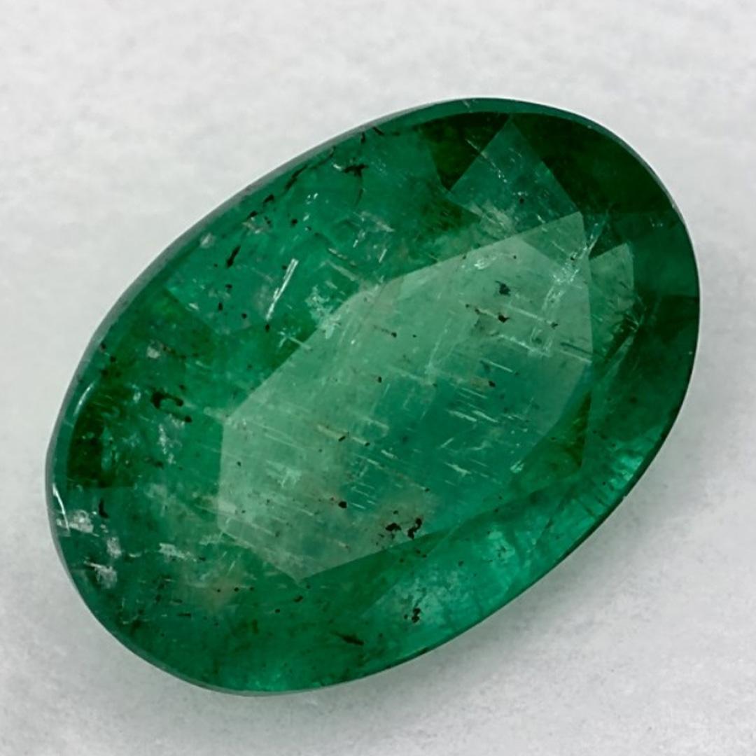 Oval Cut 2.19 Ct Emerald Oval Loose Gemstone For Sale