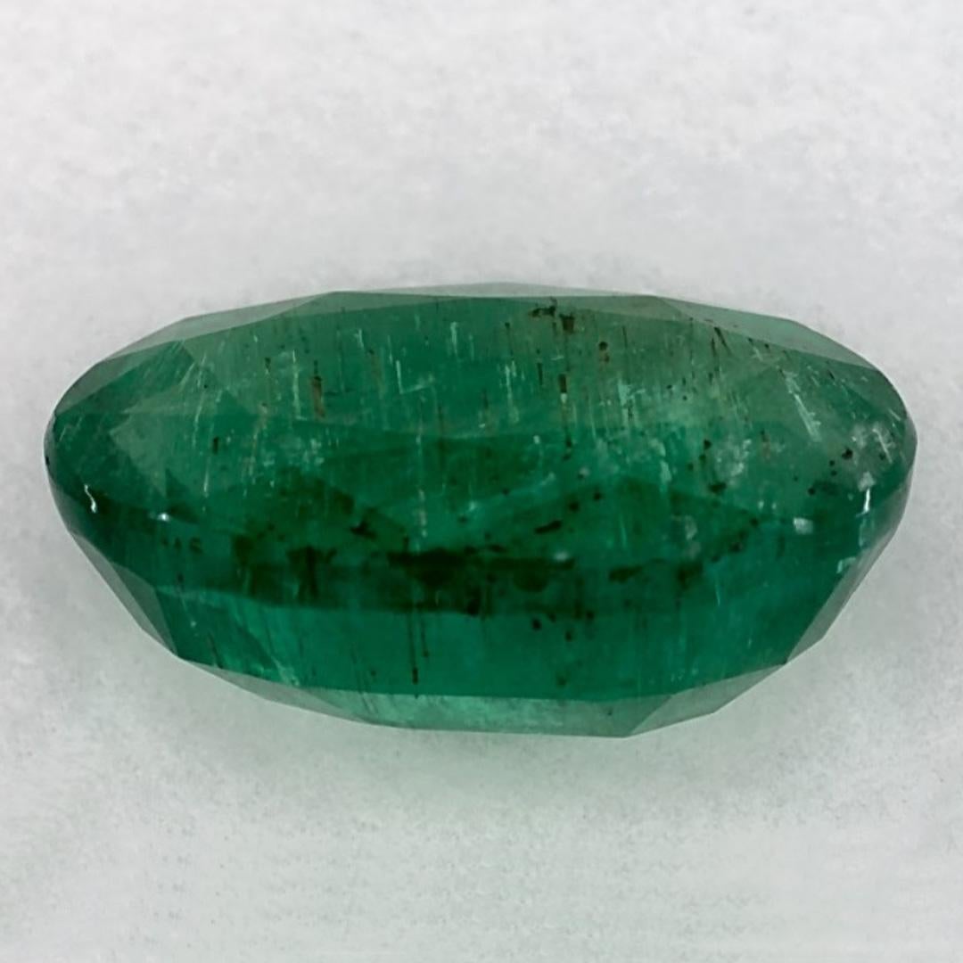 2.19 Ct Emerald Oval Loose Gemstone In New Condition For Sale In Fort Lee, NJ