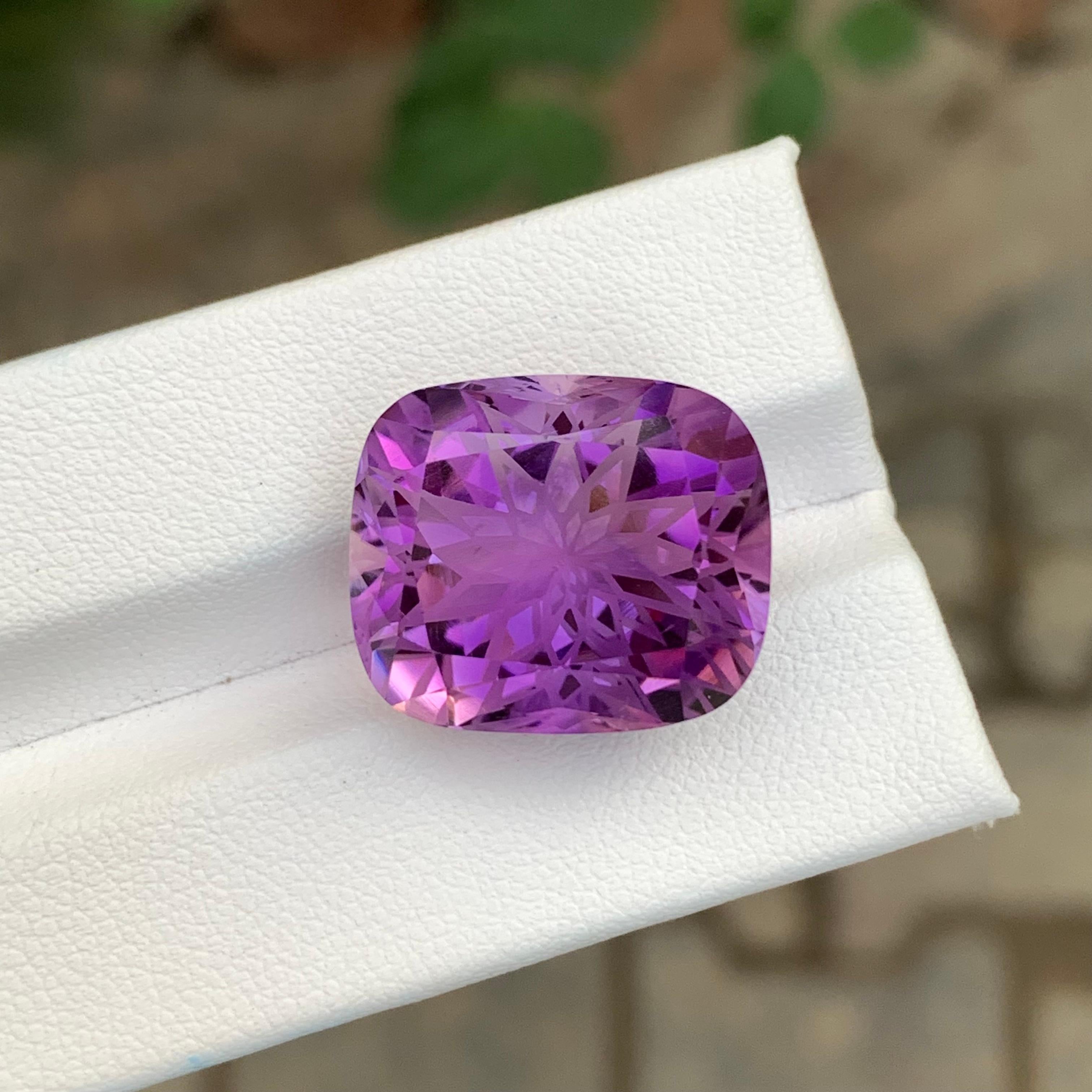21,90 Quilates Amatista Violeta Suelta Corte Flor en venta 4