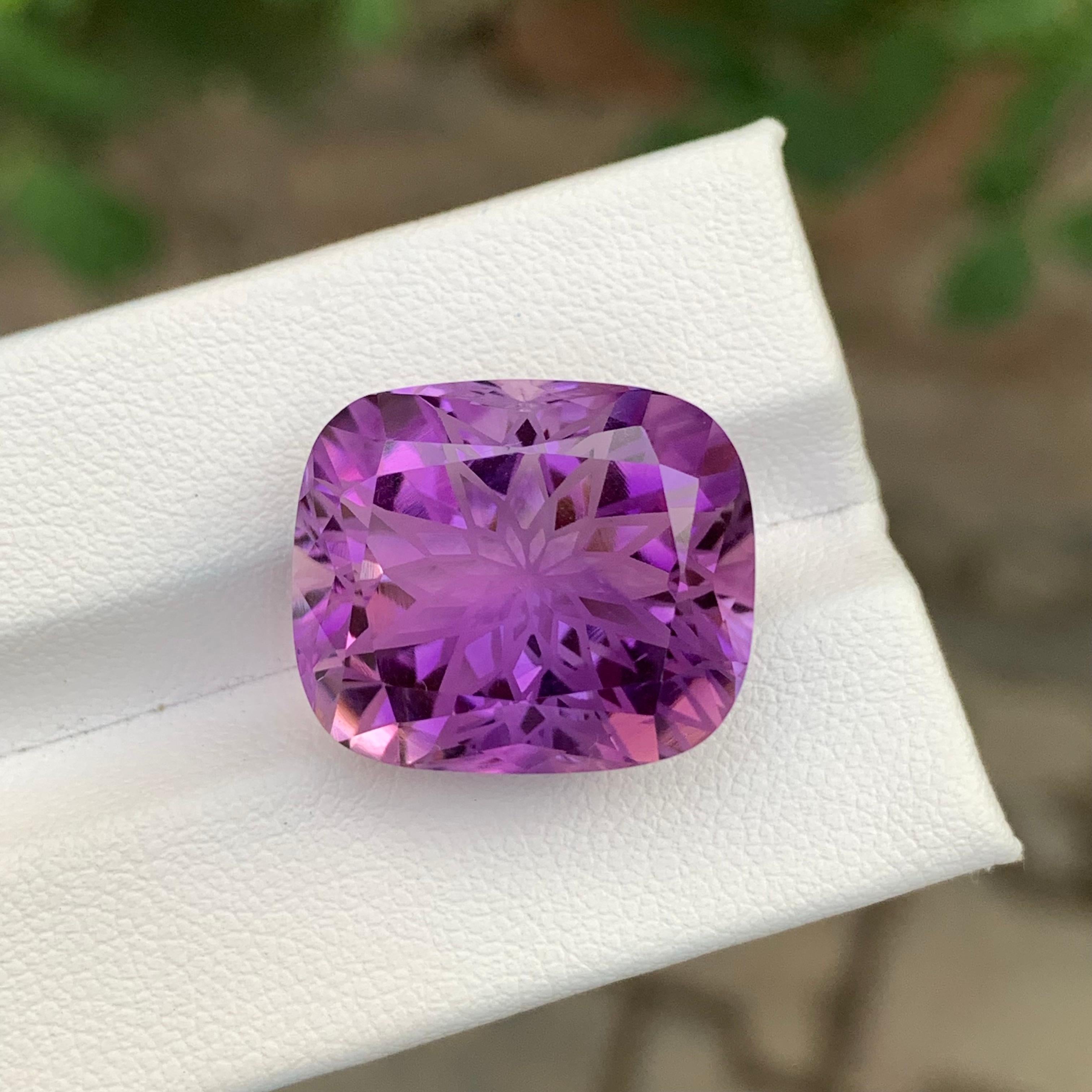 21,90 Quilates Amatista Violeta Suelta Corte Flor en venta 5