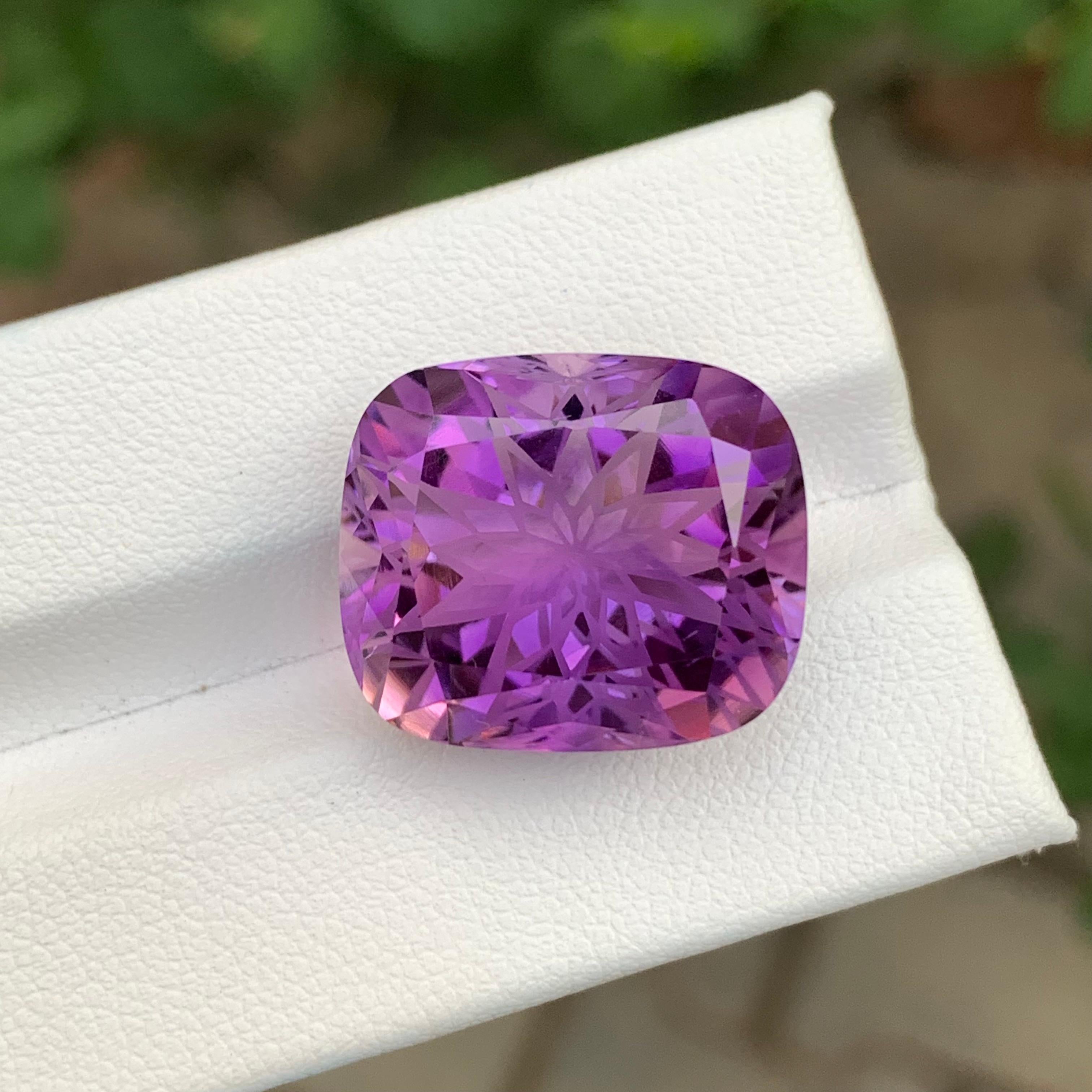 21,90 Quilates Amatista Violeta Suelta Corte Flor en venta 6