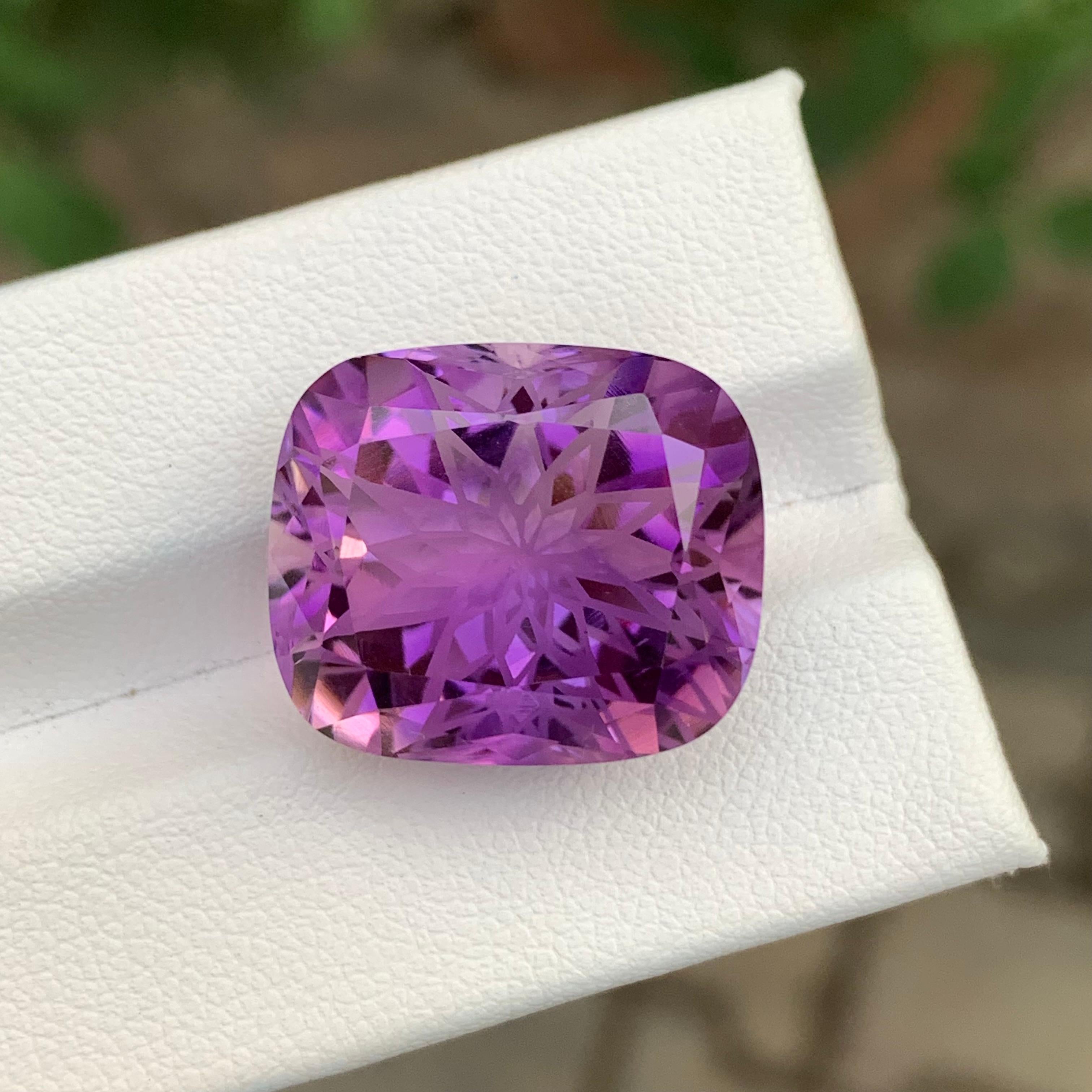 21,90 Quilates Amatista Violeta Suelta Corte Flor en venta 7