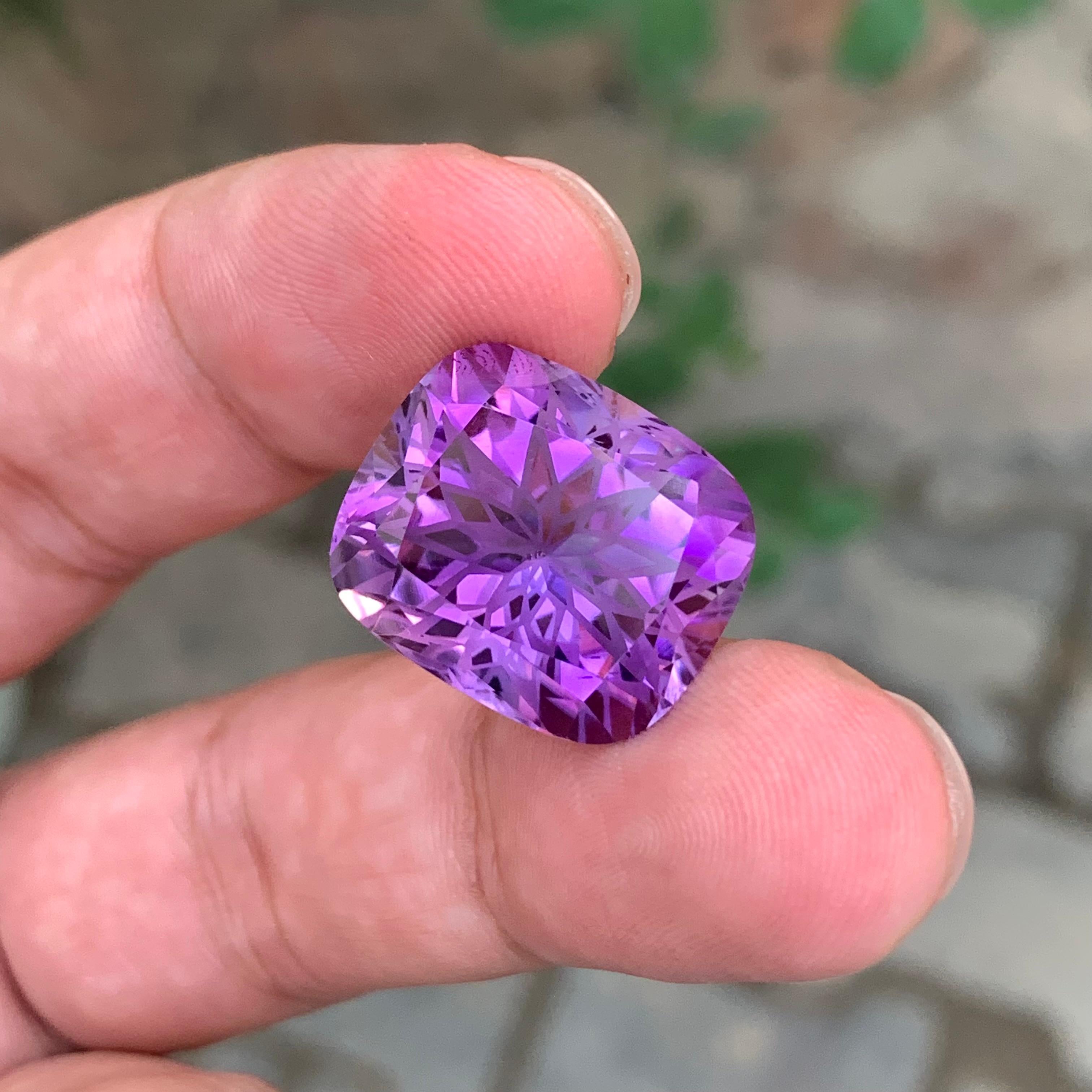 21,90 Quilates Amatista Violeta Suelta Corte Flor Artes y manualidades en venta