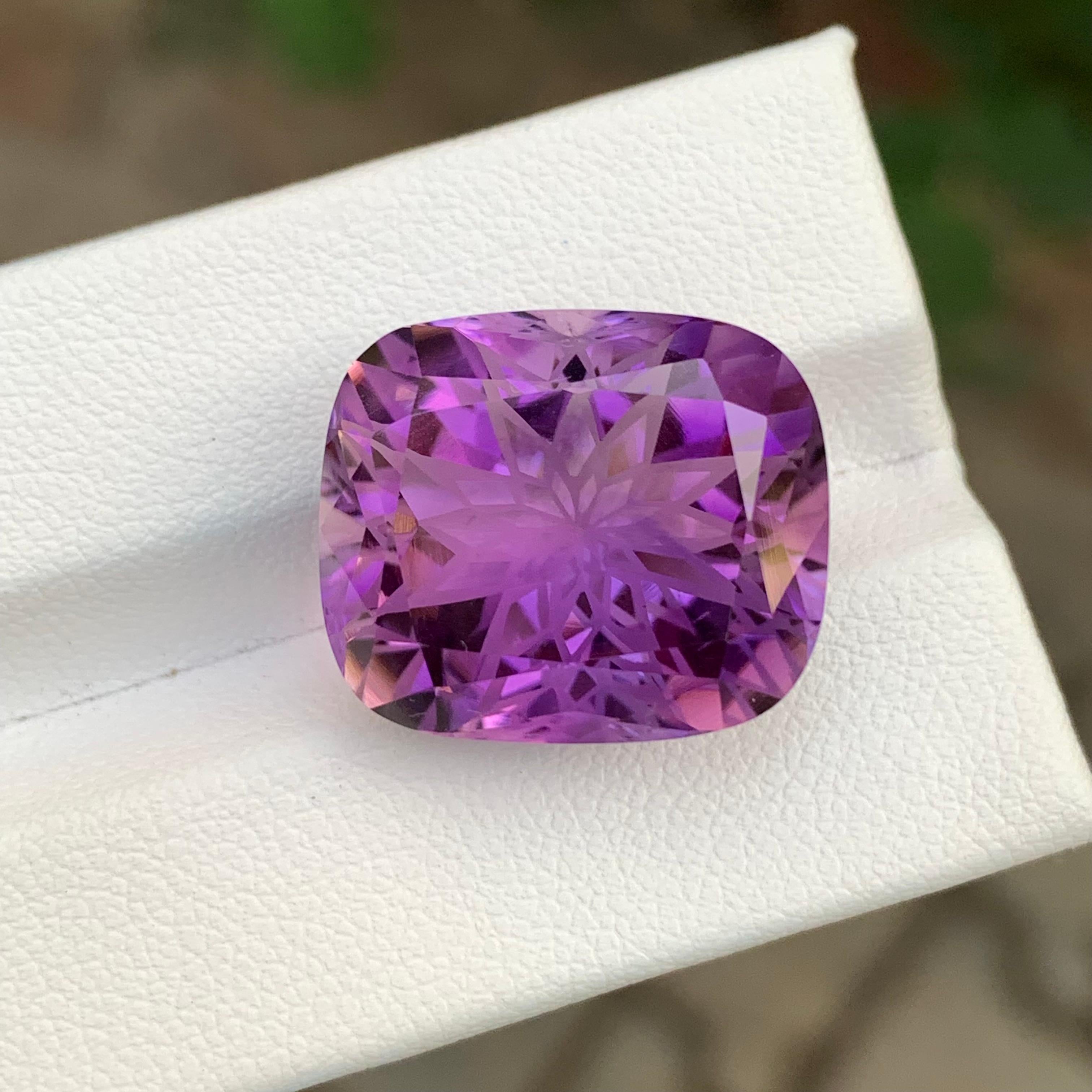 21,90 Quilates Amatista Violeta Suelta Corte Flor en venta 2
