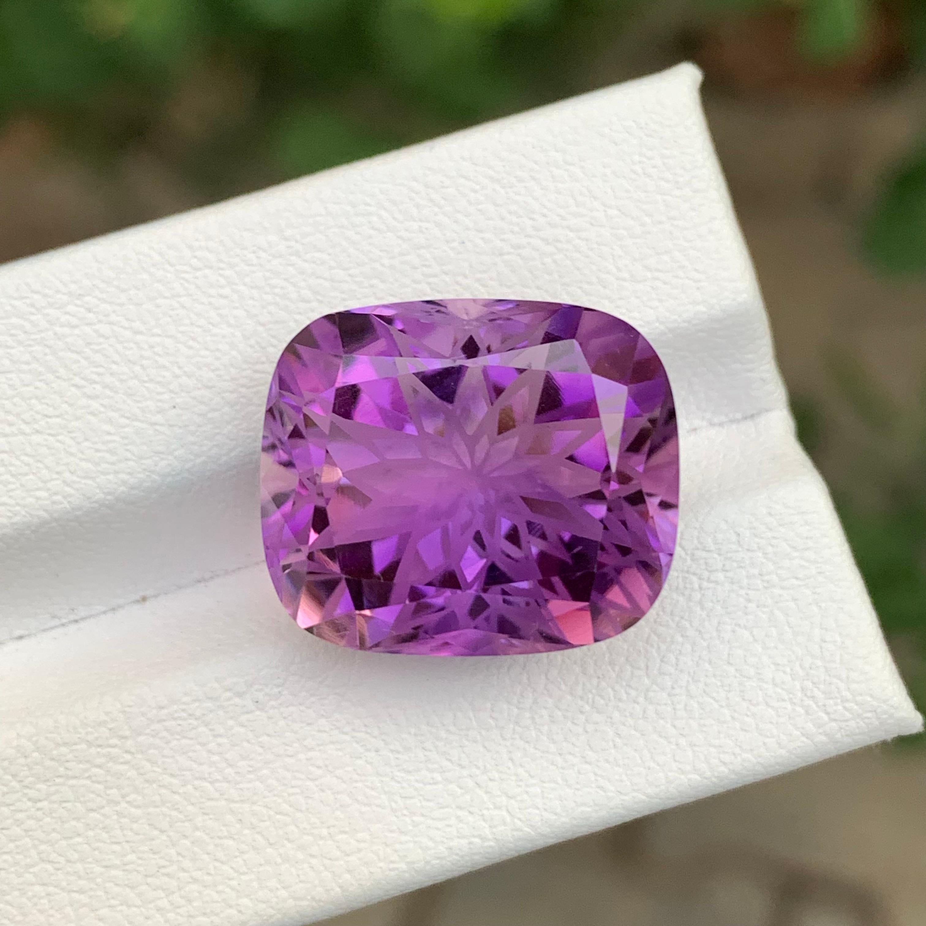 21,90 Quilates Amatista Violeta Suelta Corte Flor en venta 3