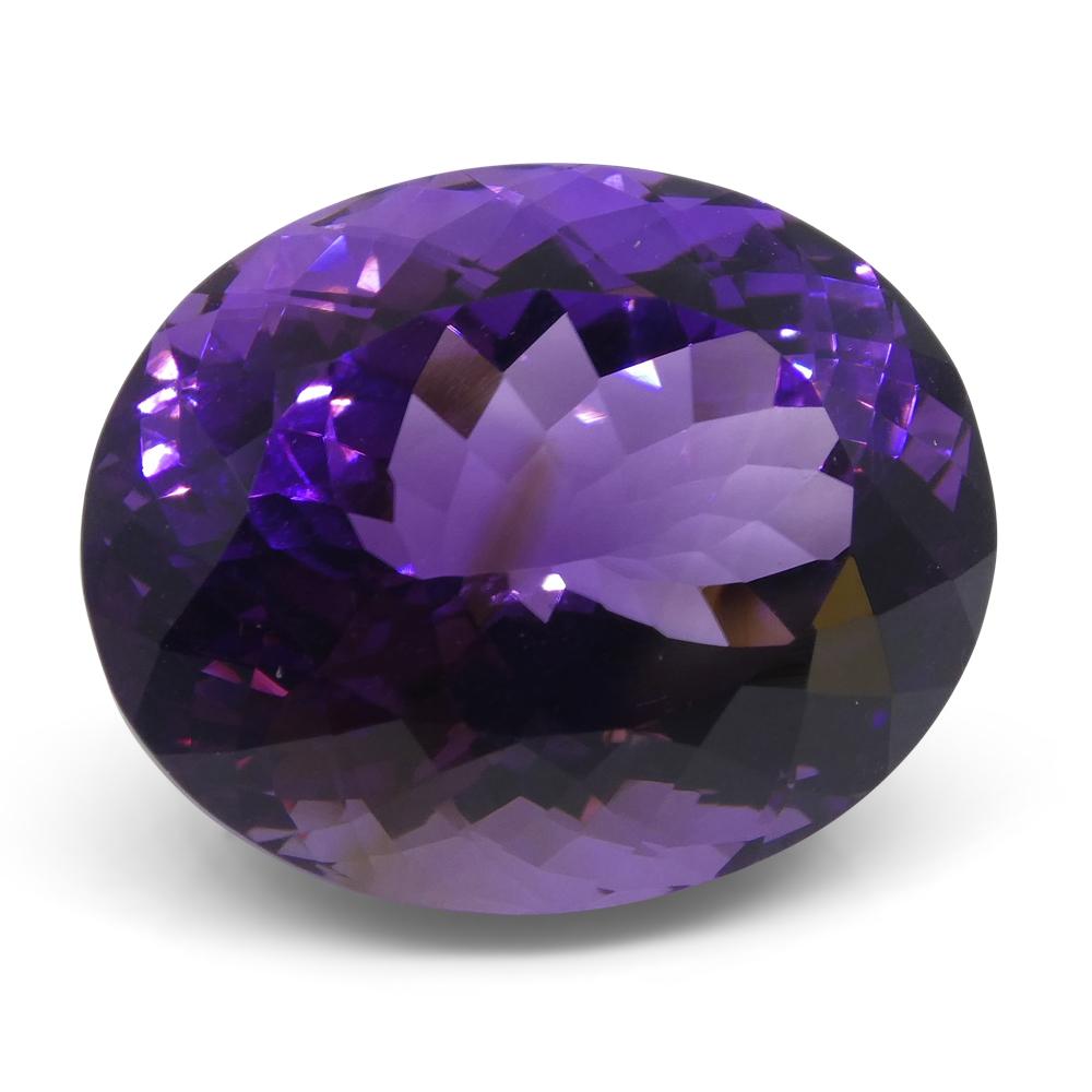 21.94 ct Oval Amethyst In New Condition For Sale In Toronto, Ontario