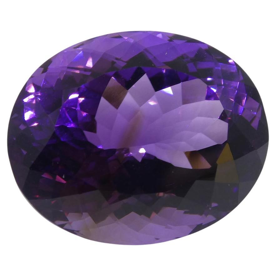 21.94 ct Oval Amethyst For Sale