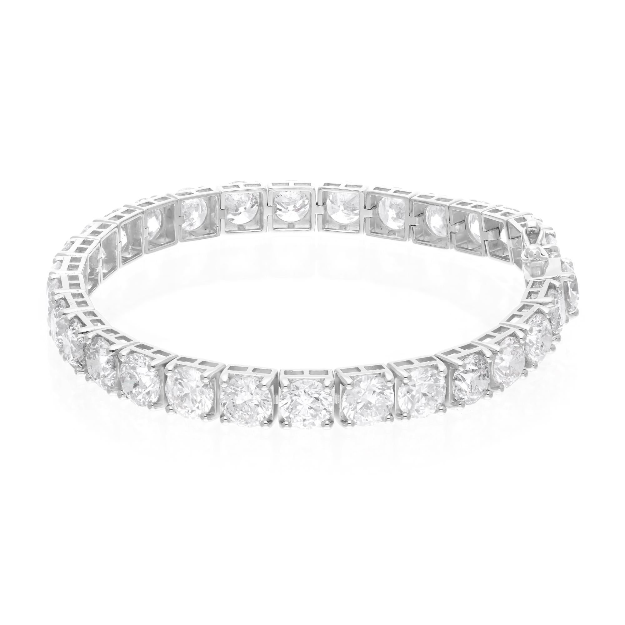 Cast from 18-karat gold, these exquisite bracelet is handset with 21.95 carats of sparkling diamonds.

FOLLOW SPECTRUM JEWELS storefront to view the latest collection & exclusive pieces. Spectrum Jewels is proudly rated as a Top Seller on 1stdibs