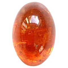 21.98 Karat Fanta Spessartit Granat Oval Cabochon Schlicht Top Qualität Naturstein