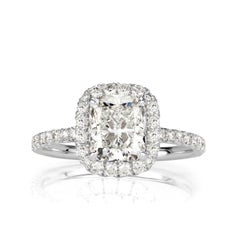 2.19ct Cushion Cut Diamond Engagement Ring