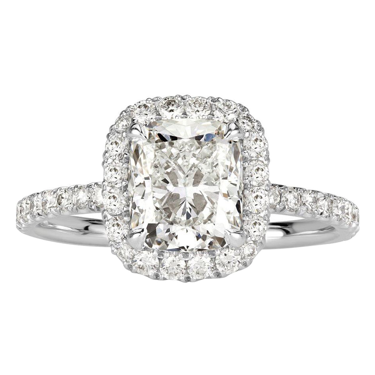 2.19ct Cushion Cut Diamond Engagement Ring