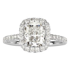 2.19ct Cushion Cut Diamond Engagement Ring