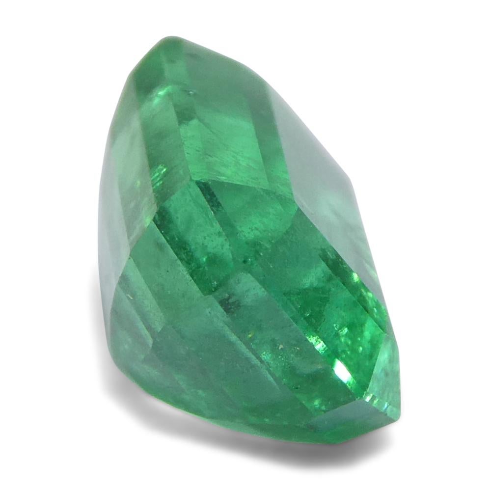 2.19ct Octagonal/Emerald Cut Green Emerald from Zambia For Sale 2