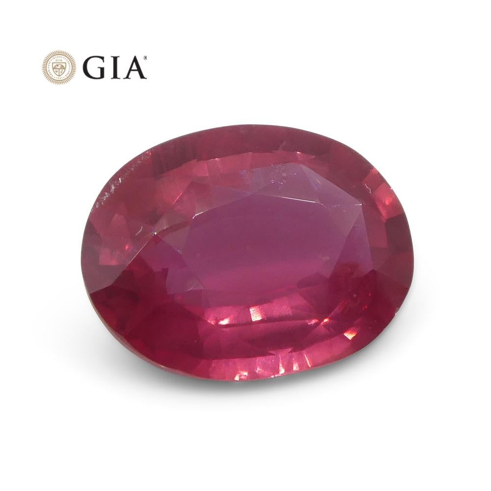 Rubis rouge ovale 2,19 carats certifié GIA du Mozambique en vente 5