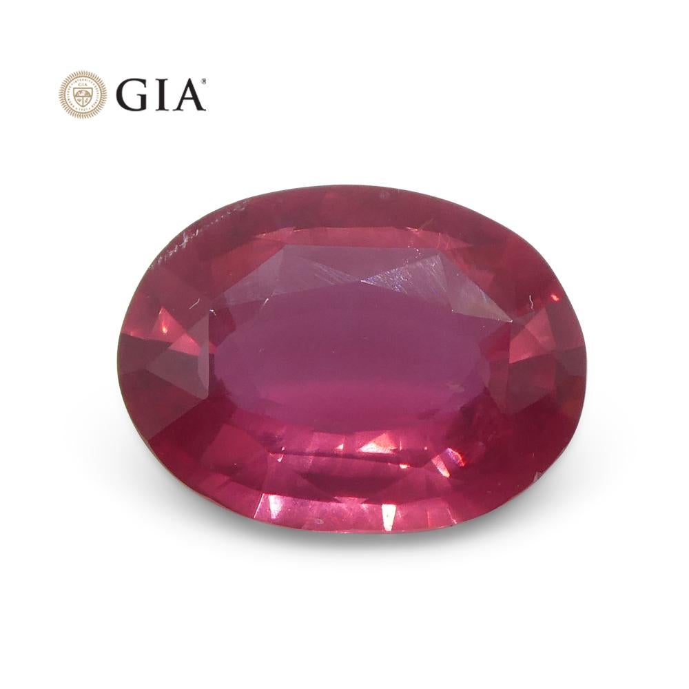 2.19ct Oval Red Ruby GIA Certified Mozambique For Sale 7