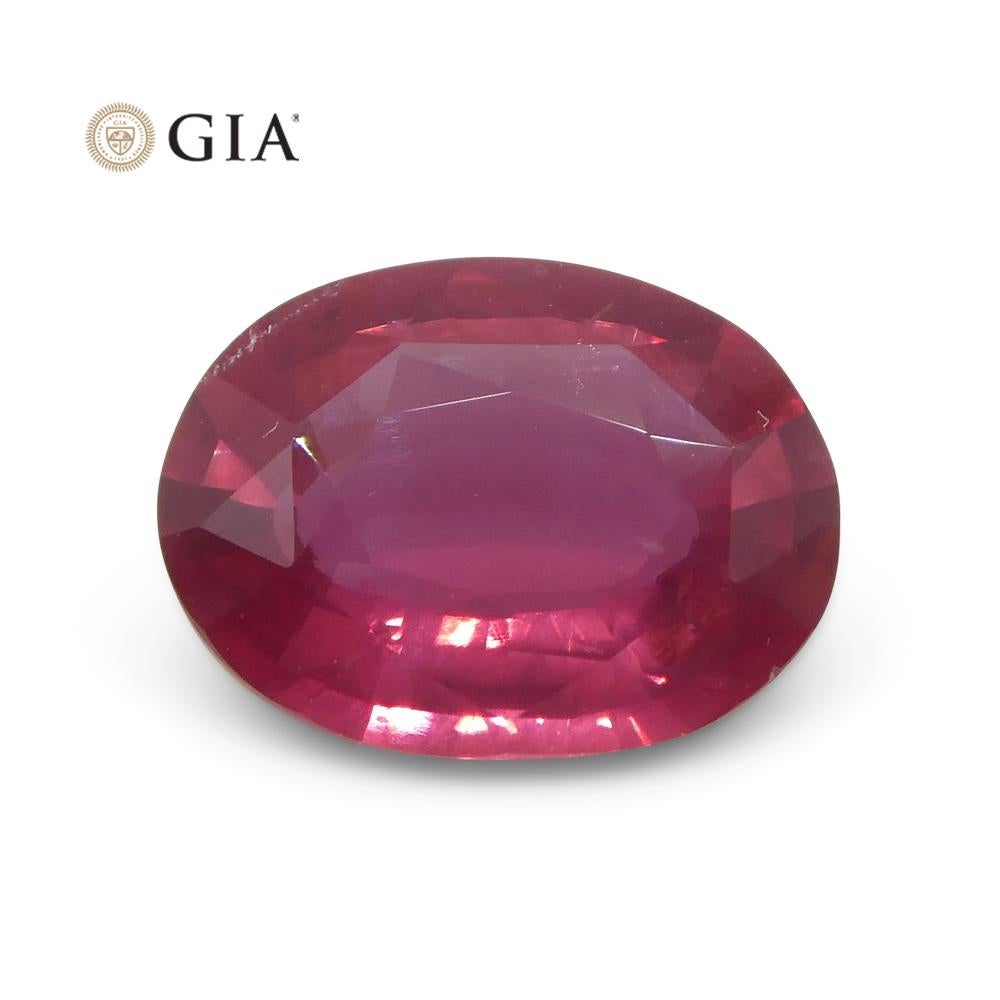 Rubis rouge ovale 2,19 carats certifié GIA du Mozambique en vente 8