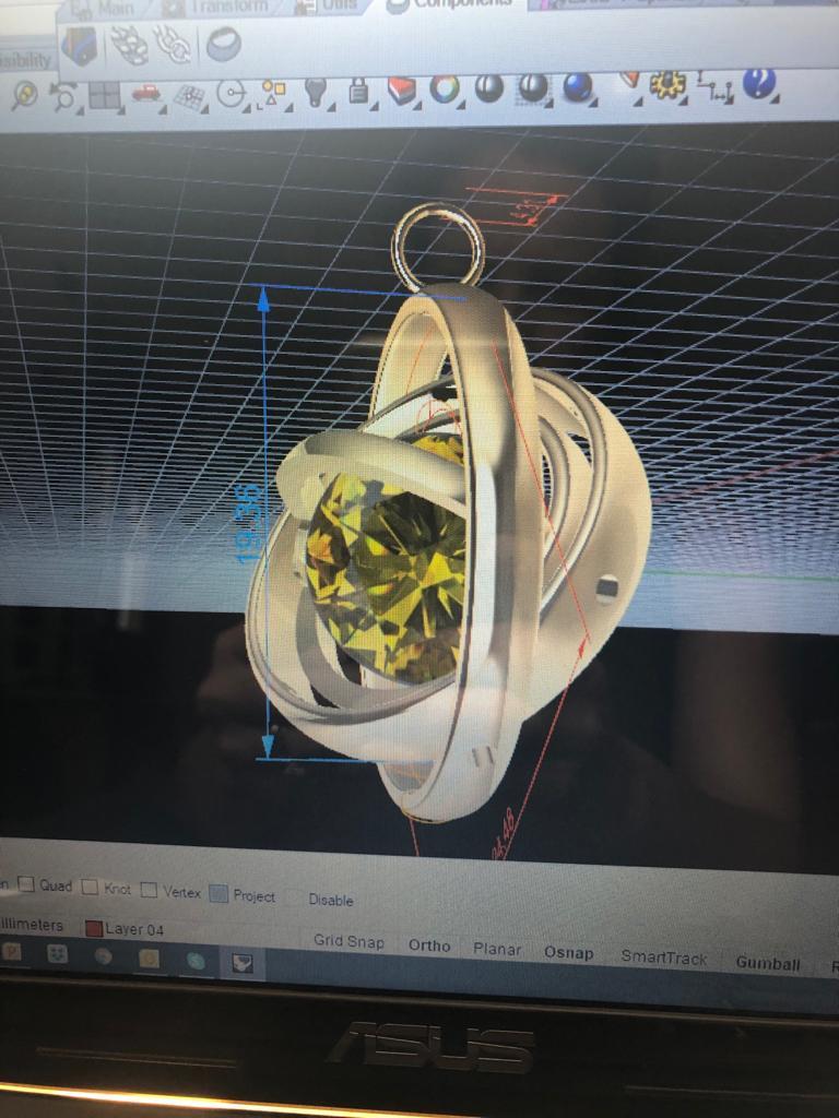 Customizable Barzaghi Unique Agate Changeable Gem Revolving Rings Gold ...