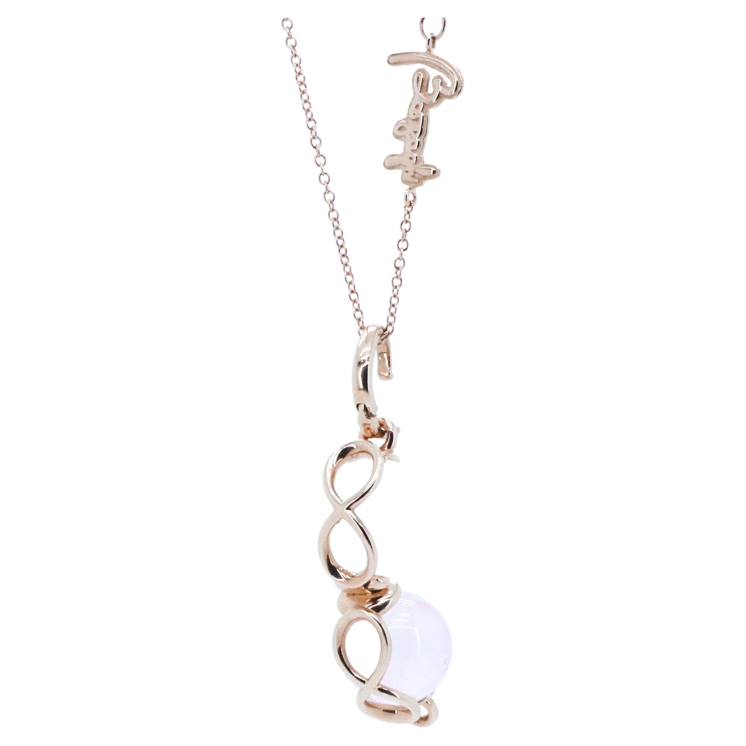 Versatile Made in Italy Awarded Wellness Gold Pendant with Interchangeable Gems For Sale 2