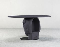 21Century Studio Irvine Betti Mod.II Coffee Side Table in Concrete Grey Cement