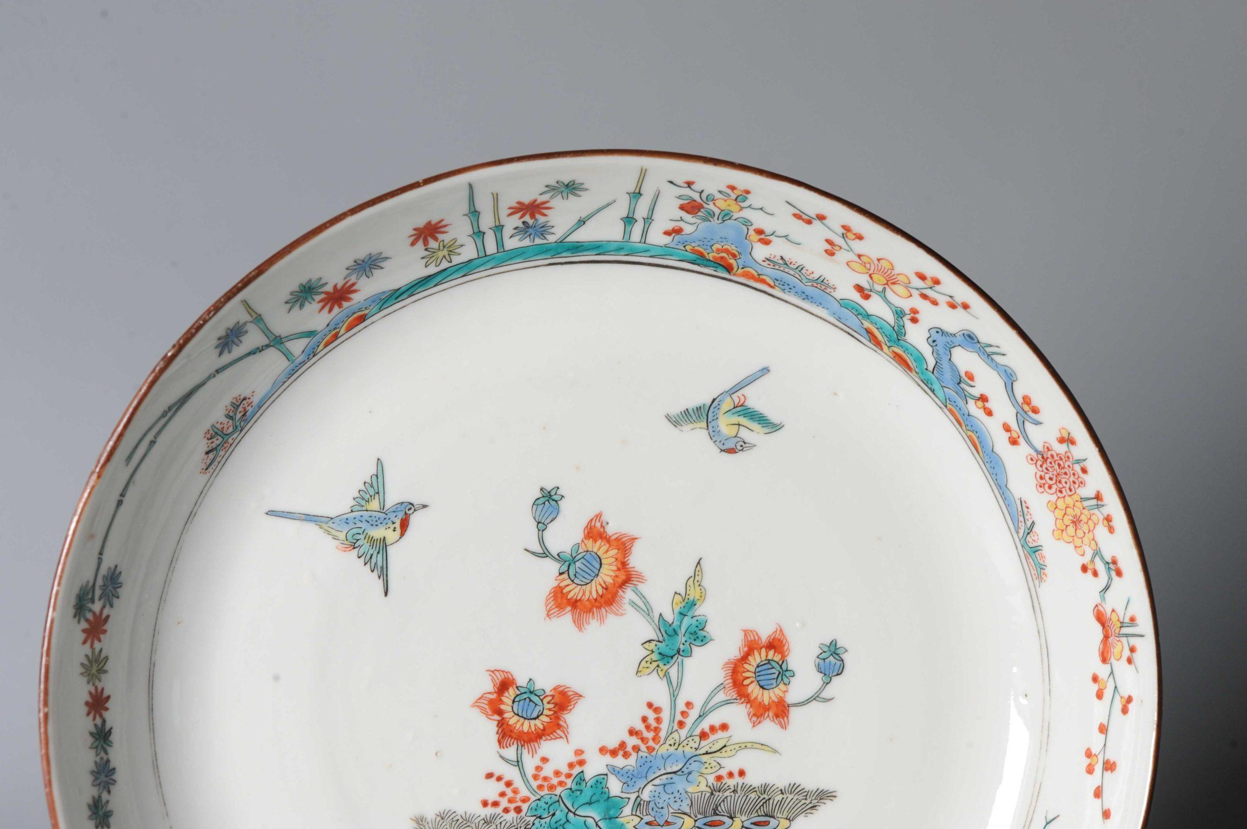 High Quality 18th C Kangxi Period Chinese Porcelain Kakiemon Plate Dutch De 6