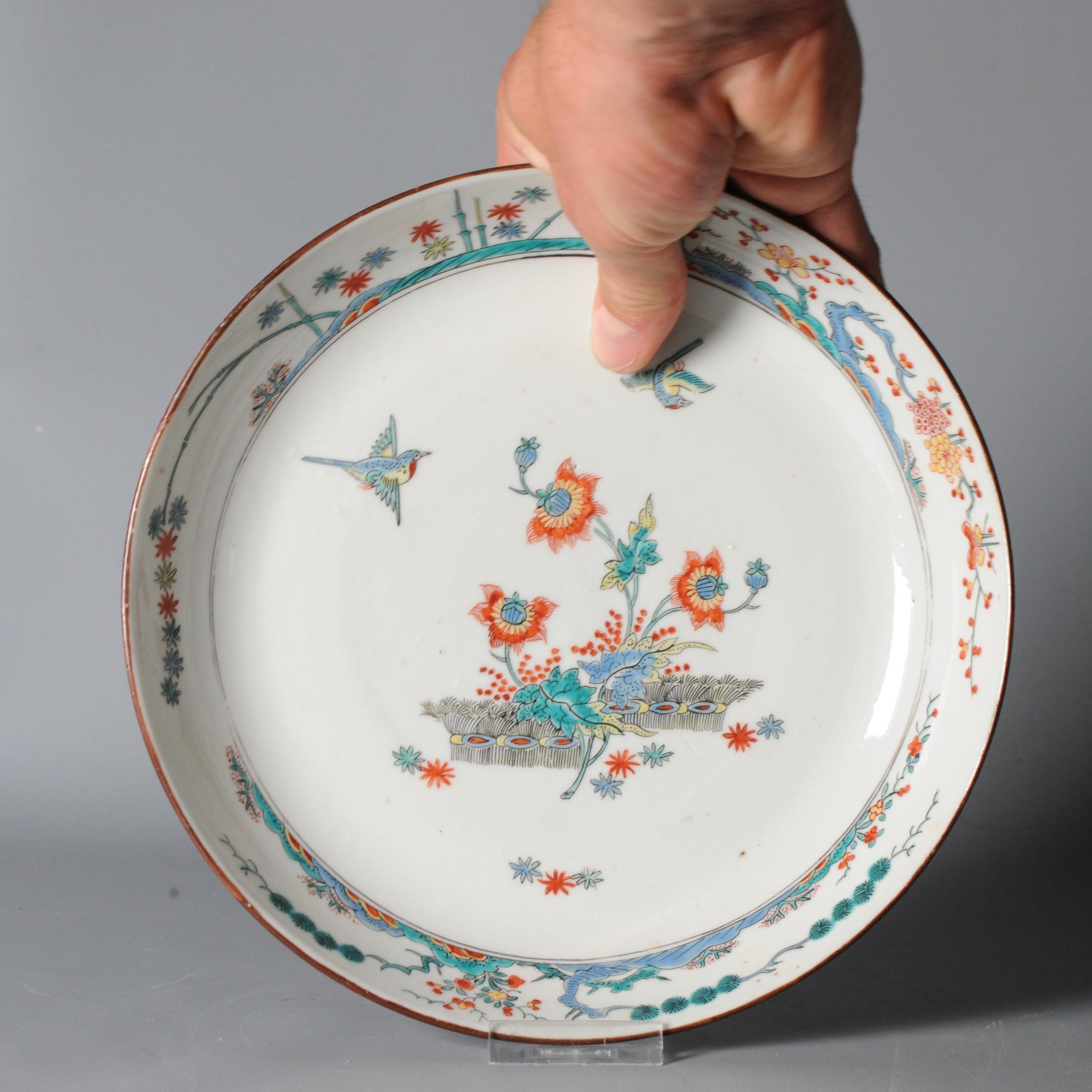 High Quality 18th C Kangxi Period Chinese Porcelain Kakiemon Plate Dutch De 4