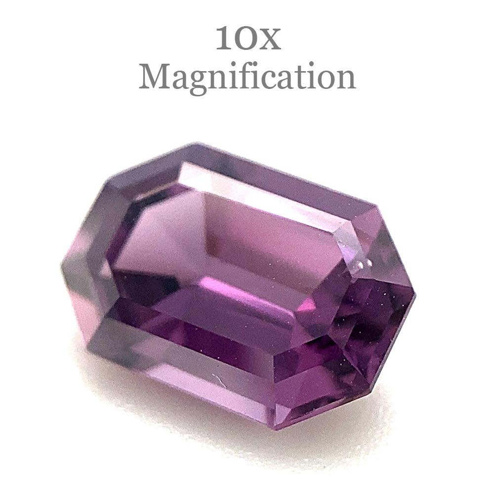 2.1ct Octagonal/Emerald Cut Purple Spinel from Sri Lanka Unheated For Sale 6