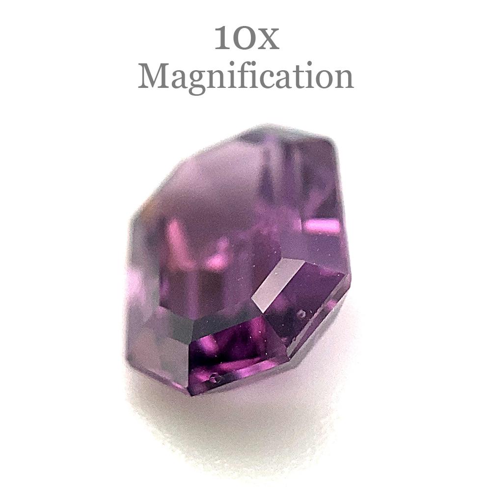 2.1ct Octagonal/Emerald Cut Purple Spinel from Sri Lanka Unheated For Sale 8