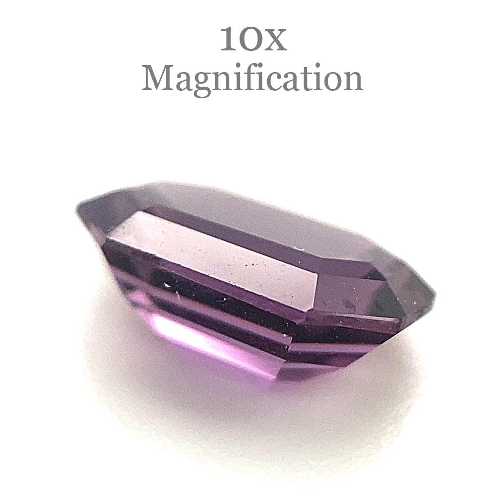 2.1ct Octagonal/Emerald Cut Purple Spinel from Sri Lanka Unheated In New Condition For Sale In Toronto, Ontario
