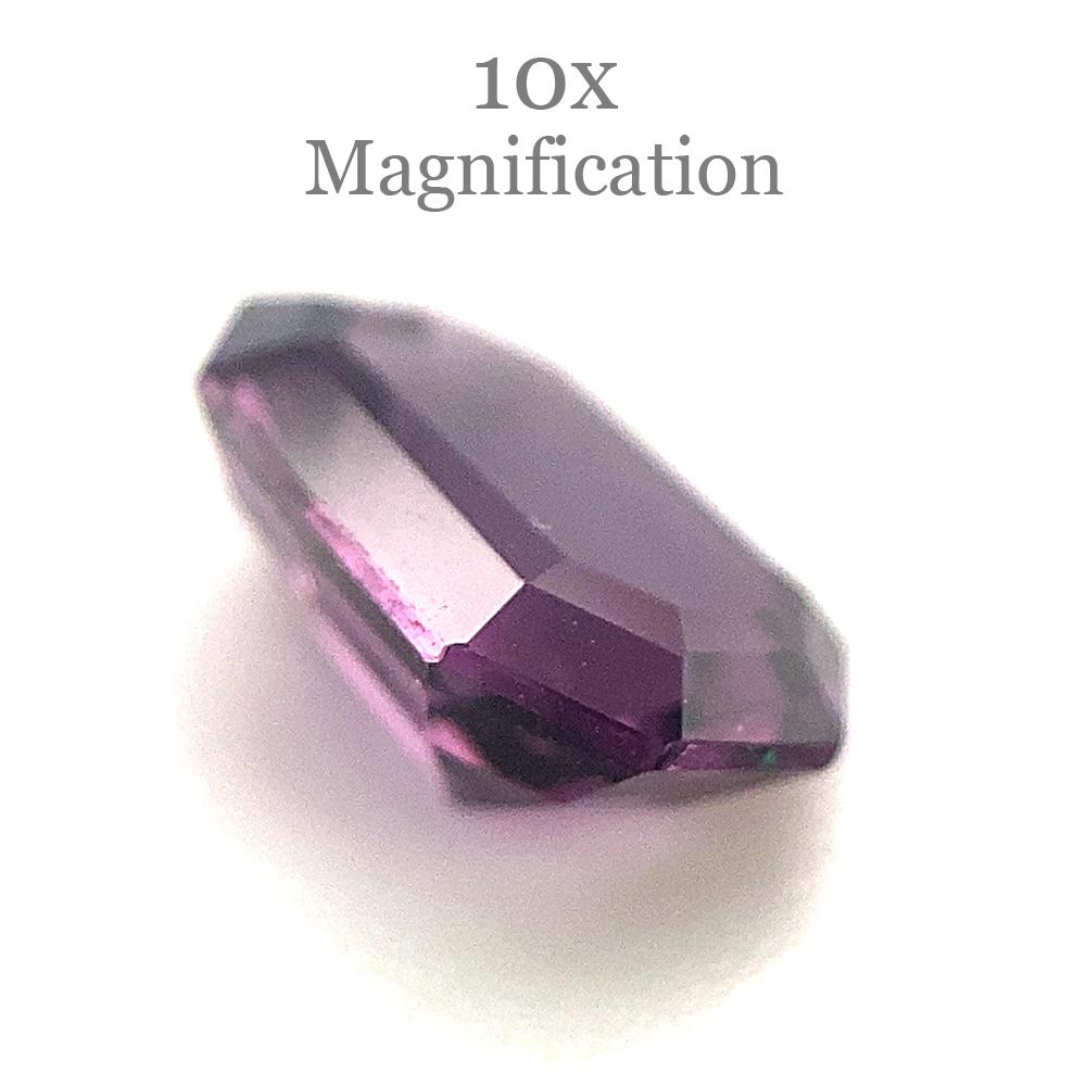 Women's or Men's 2.1ct Octagonal/Emerald Cut Purple Spinel from Sri Lanka Unheated For Sale