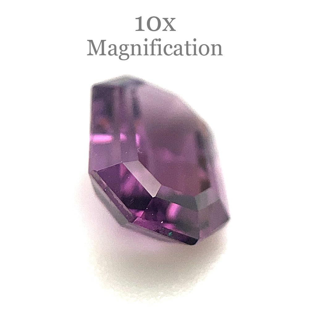 2.1ct Octagonal/Emerald Cut Purple Spinel from Sri Lanka Unheated For Sale 1