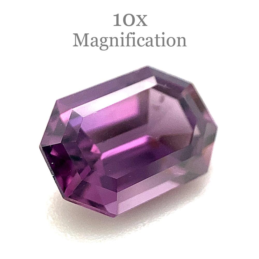 2.1ct Octagonal/Emerald Cut Purple Spinel from Sri Lanka Unheated For Sale 3