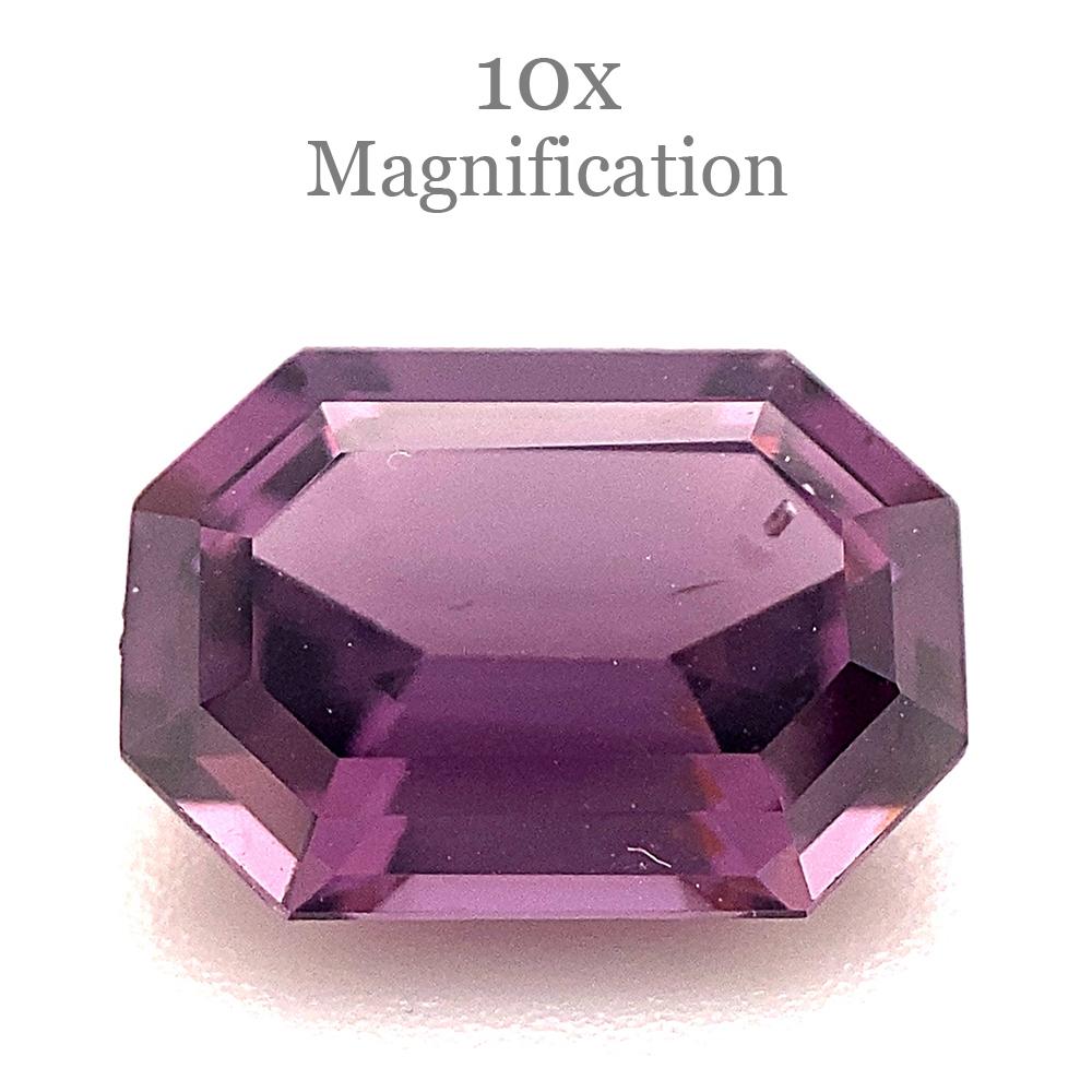 2.1ct Octagonal/Emerald Cut Purple Spinel from Sri Lanka Unheated For Sale 4
