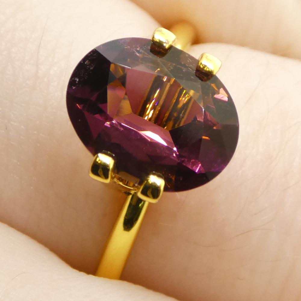 2.1ct Tormalina rosa ovale in vendita 9