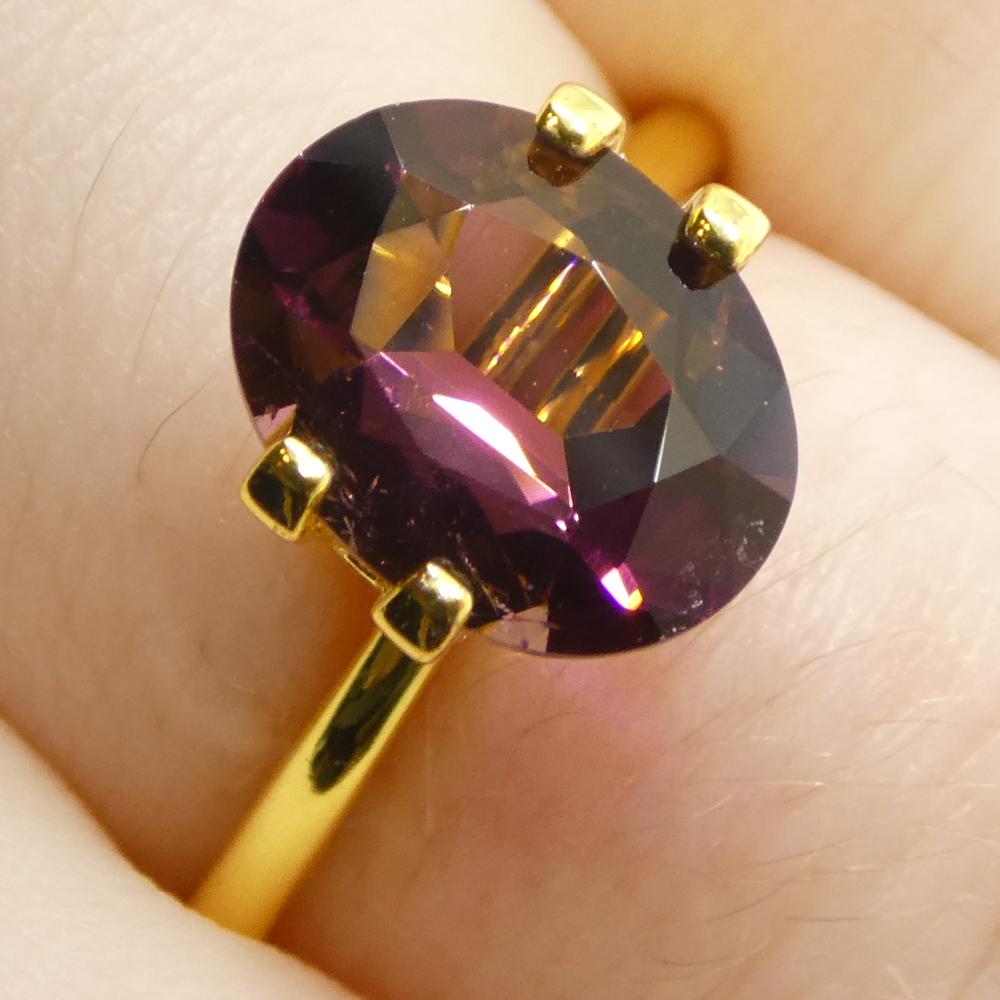 Taglio ovale 2.1ct Tormalina rosa ovale in vendita