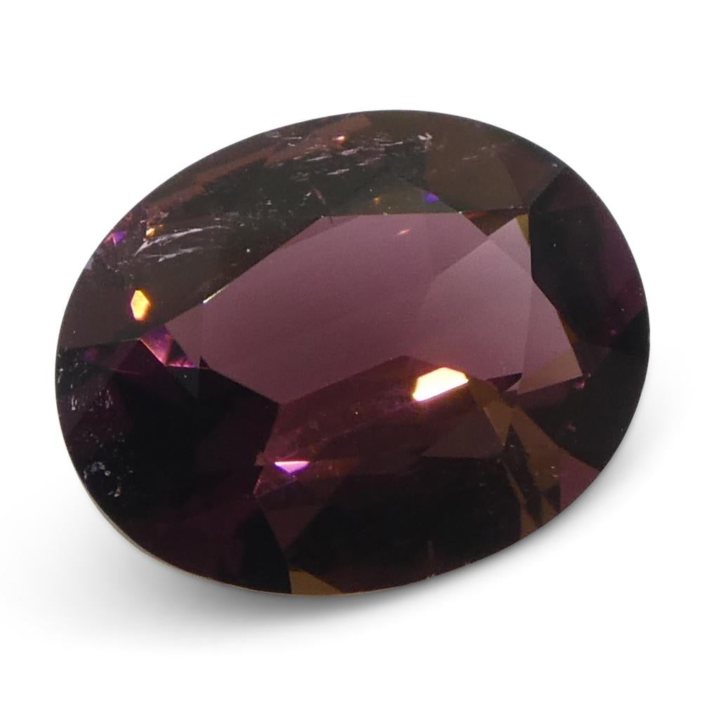 2.1ct Tormalina rosa ovale in vendita 3