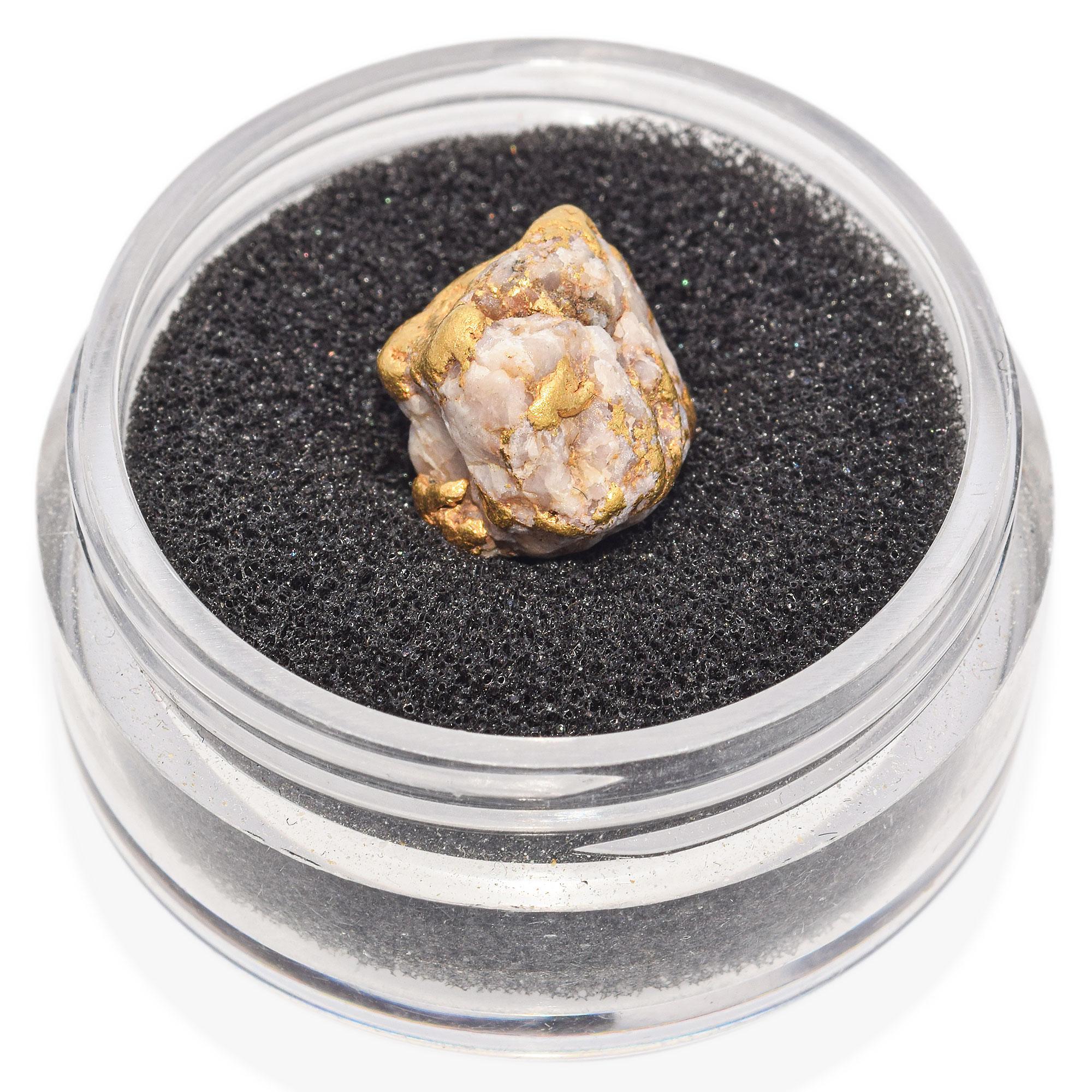 21 Karat natürliches Gold Nugget-Exemplar 4,8 Gramm 1