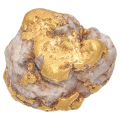 21 Karat natürliches Gold Nugget-Exemplar 4,8 Gramm
