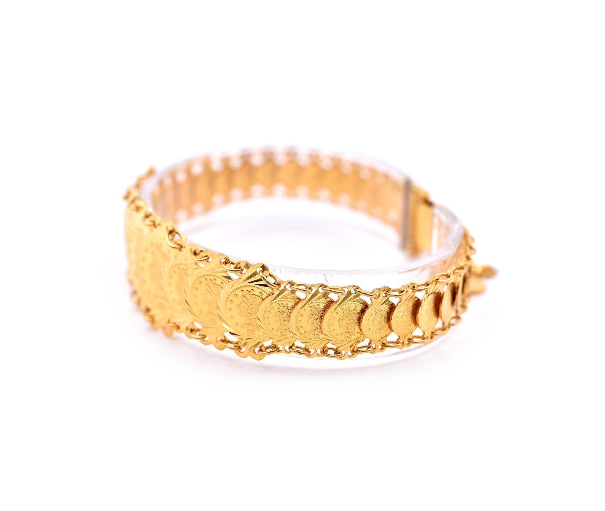21 carat gold bracelet