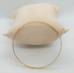 21kt Gold Bangle Bracelet 8.38 Gr, Stamped AS21K, Diamond Cut