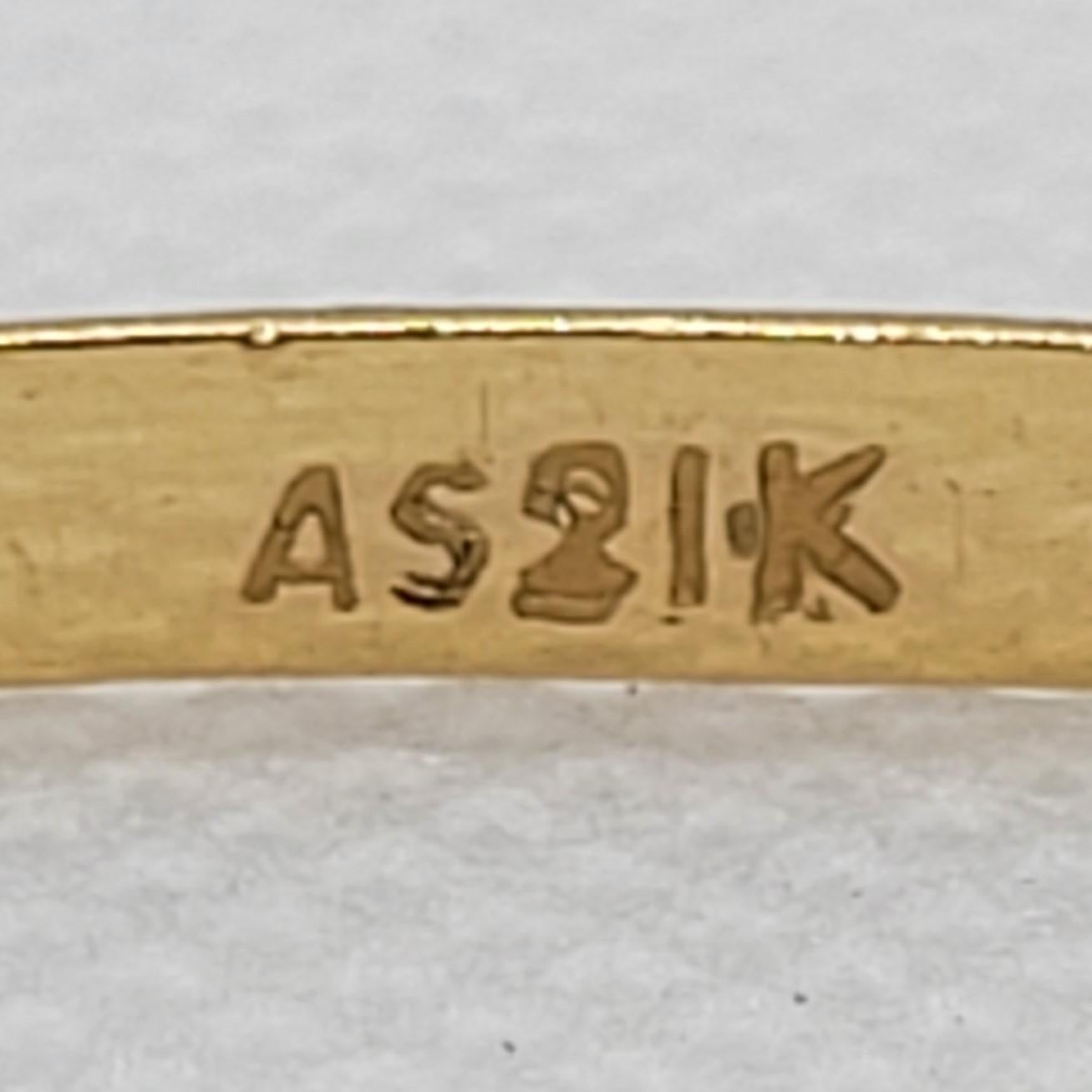 21k gold stamp